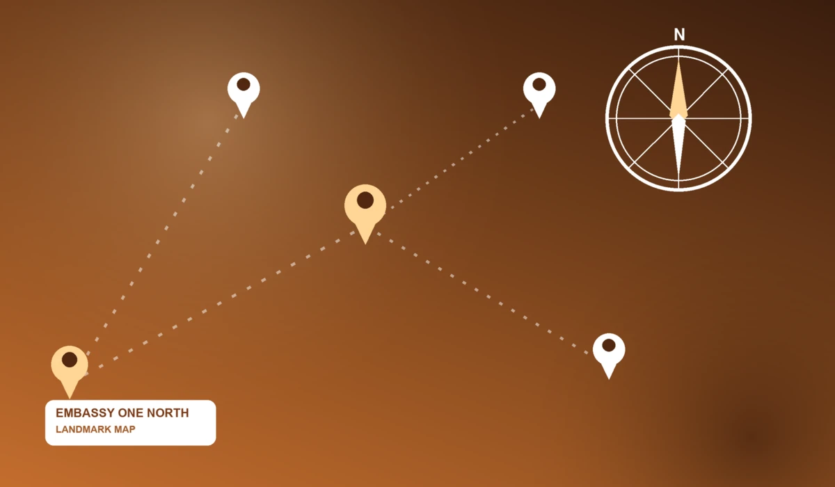 Embassy One North Nearby Landmarks Map