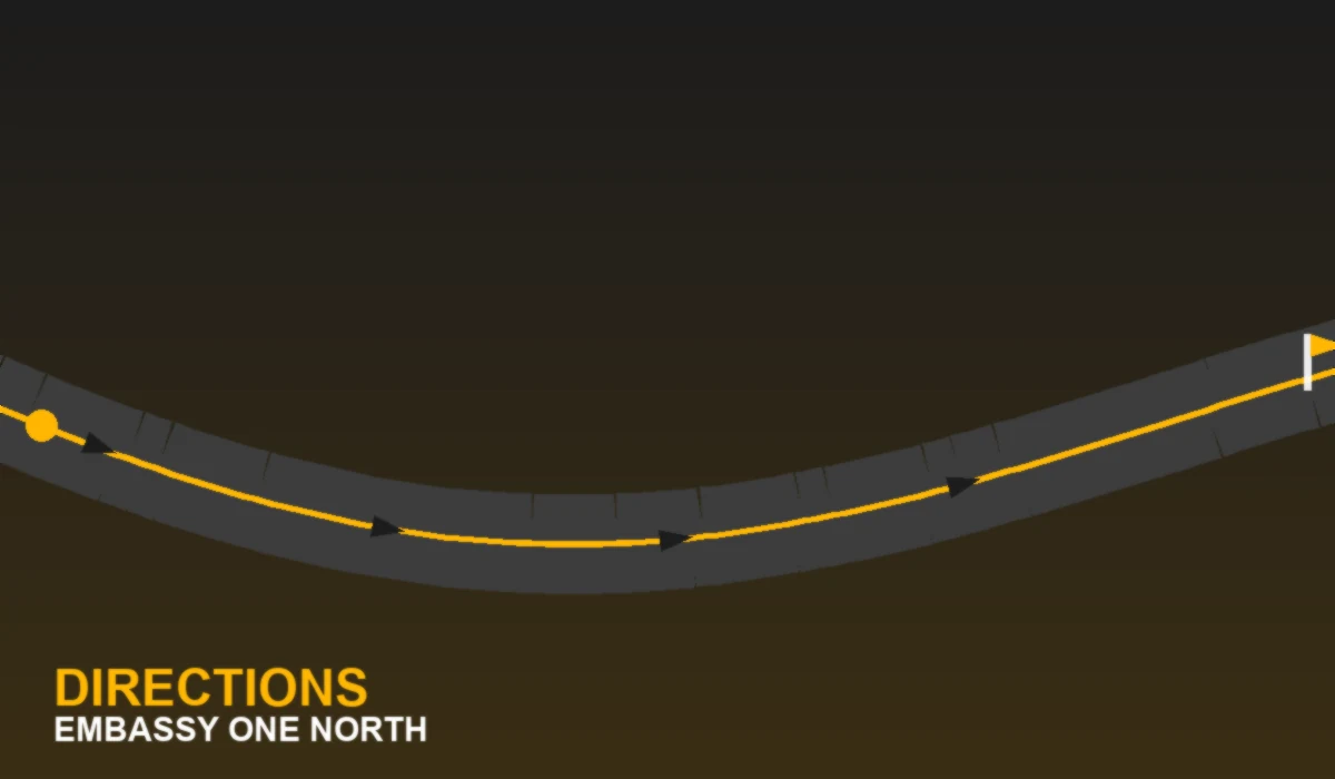 Embassy One North Directions Route Map