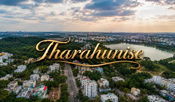 A wide-angle view of Tharahunise in North Bangalore, showcasing smooth city infrastructure, modern urban surroundings, and green roadside landscapes.